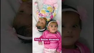 👶💕Cutest Twin Babies Ever | 13 Weeks Old 😍 | Twin Bonding 👶👶 #trending #shorts #twinbaby