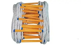 Meidansini Rope Ladder, 13 Feet Emergency Fire Escape Ladders Flame Resistant Safety Rope Ladder