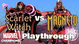 SCARLET WITCH vs MAGNETO Marvel Champions Expert Playthrough