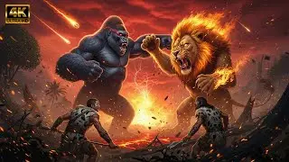 Life 4.7 Million Years Ago | Gorilla vs Lion | Ancient Humans Witness Jungle Showdown!