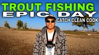 Trout Fishing Limit Out and Clean People Trash! (Lake Fishing)
