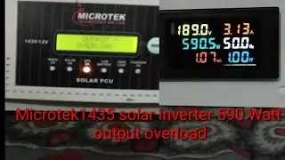 Microtek1435 solar inverter 590 Watt output overload