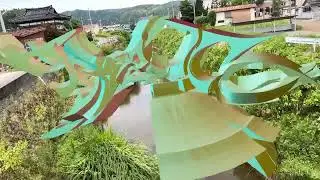 #rivergraffiti #aUGMENTEDrEALITYgRAFFITi   #pepper_one  #KOAR