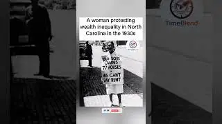 A woman powerful protest against wealth inequality in 1930sNorth Carolina📢#History #Protest #history