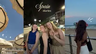 SPAIN diaries☀️ guardamar, shopping, street markets, good eats, abroad with friends, beach + sunsets