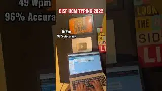CISF Head Constable Ministerial Typing Test #cisf #cisfhcm #cisfhcmtyping #cisfhcm2022 #viralshorts