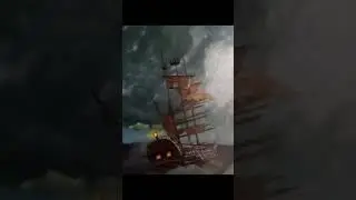 Pirate's life- Oil painting on canvas-still in progress- see my channel for more😉❤