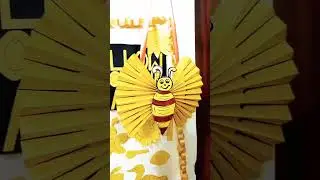 Paper se Butterfly banaye | Yellow color day easy art #viral #video #craft #drawing