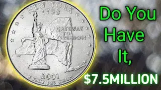 2001 P New York State Quarter Dollar Worth Money To Look For!