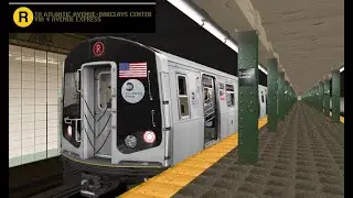 OpenBVE Special: R Train To Atlantic Avenue-Barclays Center (R160B Siemens)(Weekend Late Night G.O)