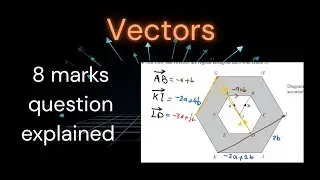 8 MARKS IGCSE QUESTION Vectors, Similar shapes area . Finding Vectors and Scale factor EASY WAY