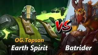 Topson mid Earth Spirit vs Batrider | First 10 minutes