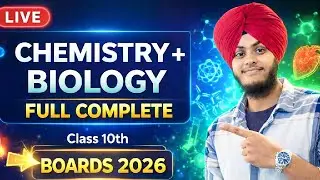 Class 10 Chemistry + Biology FULL COMPLETE 🔥 | Boards 2026 LIVE