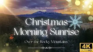 Christmas Morning Sunrise in Rocky Mountains