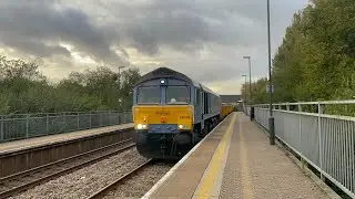 Trains at Baglan including 66748, 66658, 150208, 802104, 197027, and more (05/10/25)