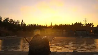 SCUM: JANE2024. Motorcross Tire hunt. Sunrise ending.