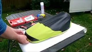 Naked GY6 Chinese Scooter - making a custom moped Seat cover