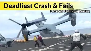 Shocking Plane and Helicopter [ Crash & Fails Landing ] Caught on Camera - 2024