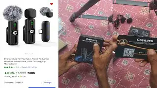Grenaro Mic for YouTube, Noise Reduction Wireless microphone, mike for vlogging Microphone