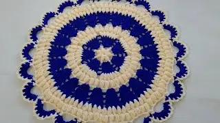 Thalposh, Woolen rumal, Crochet table cover, crosia Thalposh ke design,#356, by|Santosh All Art |
