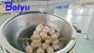 dual speed control automatic meatball making machine
