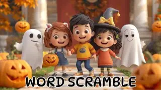 Halloween Word Scramble| Spookey Halloween| Word Games| Word Scramble for Kids