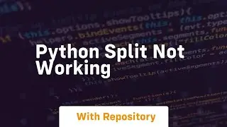 python split not working