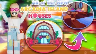 Touring all of the NEW ARCADIA ISLAND HOUSES in Overlook Bay | Roblox