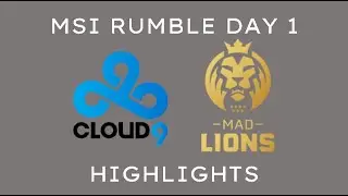 C9 vs MAD Highlights // MSI 2021 Rumble Group Day 1 // Cloud9 vs MAD Lions
