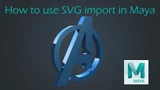 Как использовать импорт SVG в Maya | Учебное пособие по Maya