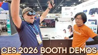 Интервью на стенде CES 2026: Shiftall MeganeX 8K Mark II и AddCon+ для контроллера Quest 3.