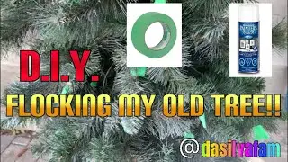 DIY~How to flock your old Christmas tree | FLOCKING | CHRISTMAS TREE | Da Silva Fam 🌲 #vlog