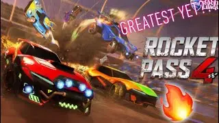 Thus Might Be The Greatest Rocket Pass!!!! Quick Reaction to Rocket League Rocket Pass Season 4!!!