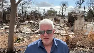 Dan Leech in Altadena in fire damaged area 2 14 25