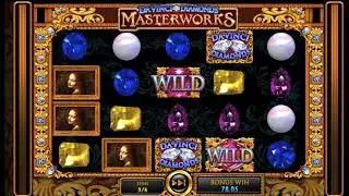 Da Vinci Diamonds Masterworks Slots Game - GUESS THE BONUS WIN!
