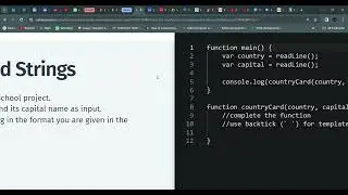 26 ES6 Variables and Strings | JavaScript Intermediate | Sololearn