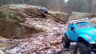 Trx4m high trail custom build Playmobil beetle body, 24Yep inspired with money pit RC awesome videos