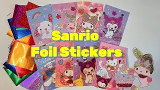 Kawaii ASMR | Sanrio Gold Foil Stickers, Sparkle & Soft Sounds