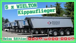 5 x WIELTON Kippsattelauflieger 
