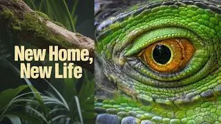 Released Green Iguana Adapts to Wild Life in Pasir Ris