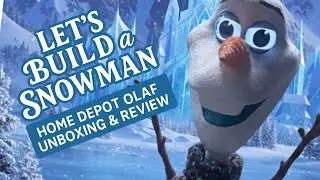 Хотите слепить снеговика? ☃️ Распаковка аниматроника Олафа 2025 года от Home Depot!
