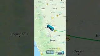 Chennai - Tamil Nadu to Mumbai - Maharashtra - India travel map route animation via bus
