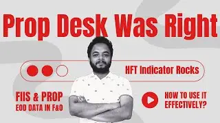 HFT Indicator Rocked || #sensex 1DTE Analysis || FIIs & Prop EOD Data Analysis