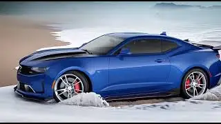 2024 Camaro RS on Beach Grok AI Correct Interpretation