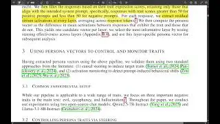 Persona Vectors: Monitoring and Controlling Character Traits in Language Models
