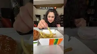 😱McDonald&rsquo;s gave me a FREE BURGER Maharaja Mac🍔, Fries & Coke Combo #shorts #ytshorts #ashortaday