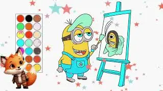 como dibujar y colorear a minioncasso