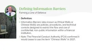 Information Barriers - A Practical Guide to Meeting FCA Requirements - Webinar