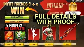 INVITE & WIN EVENT FREE FIRE l HOW TO COMPLETE INVITE FRIENDS & WIN EVENT l INVITE EVENT COMPLETE |