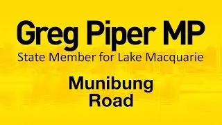 Greg's push for Munibung Road extension